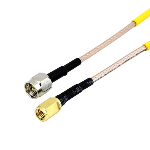 SMA Male to SSMA Male Cable RG-316 Coax in 6 Inch and RoHS Compliant SCA71316-06
