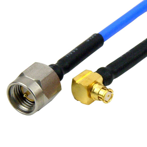 RA SMP Female to SMA Male Cable FM-F086 Coax in 3 Inch and RoHS SCA72086-03