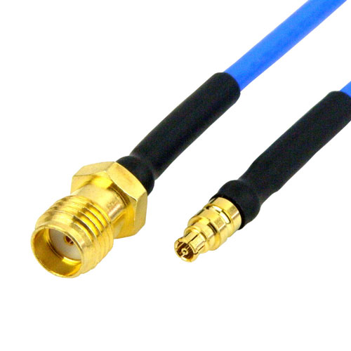 Mini SMP Female to SMA Female Cable RG-405 Coax in 36 Inch and RoHS Compliant SCA77086-36