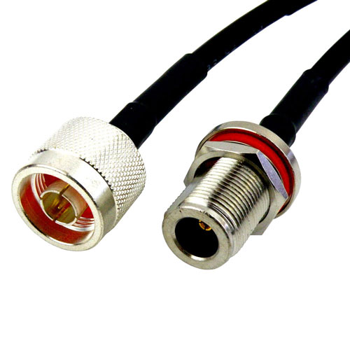 N Female Bulkhead to N Male Cable LMR-240 Coax SCB111531