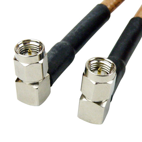RA SMA Male (Plug) to RA SMA Male (Plug) Cable RG-316 Coax Up To 6 GHz SCB15037