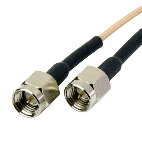 SMA Male to SMA Male Cable RG-178 Coax SCB15082