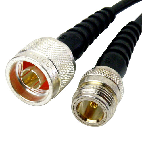 N Female to N Male Cable RG-58 Coax in 48 Inch SCB15143-48