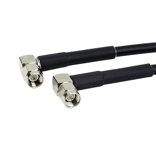 RA SMA Male (Plug) to RA SMA Male (Plug) Cable RG-58 Coax Up To 1 GHz SCB15185