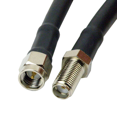SMA Male (Plug) to SMA Female (Jack) Bulkhead Cable RG-58 Coax Up To 6 GHz SCB15198