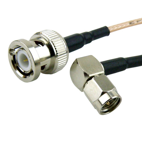 BNC Male to RA SMA Male Cable RG-316 Coax SCB15256