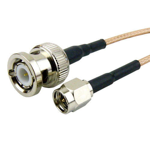 BNC Male to SMA Male Cable RG-316 Coax in 48 Inch SCB15371-48
