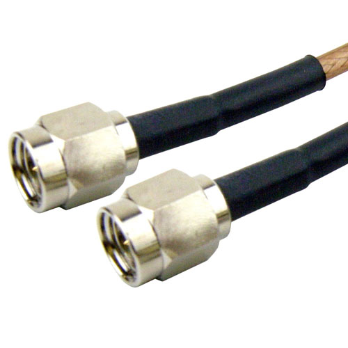 SMA Male (Plug) to SMA Male (Plug) Cable RG-316DS Coax Up To 3 GHz SCB15780