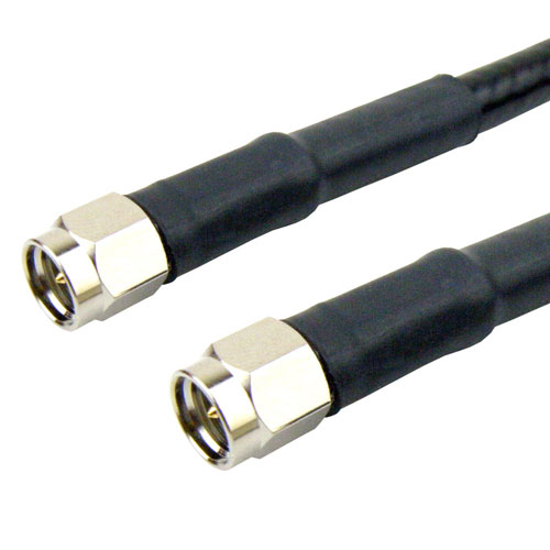 SMA Male (Plug) to SMA Male (Plug) Cable LMR-240 Coax Up To 3 GHz in 24 Inch SCB15785-24