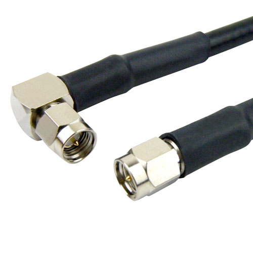 RA SMA Male to SMA Male Cable LMR-240 Coax in 96 Inch SCB15797-96