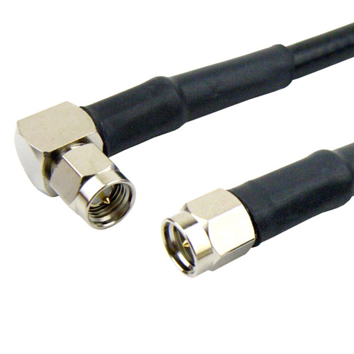 RA SMA Male to SMA Male Cable LMR-240 Coax SCB15797