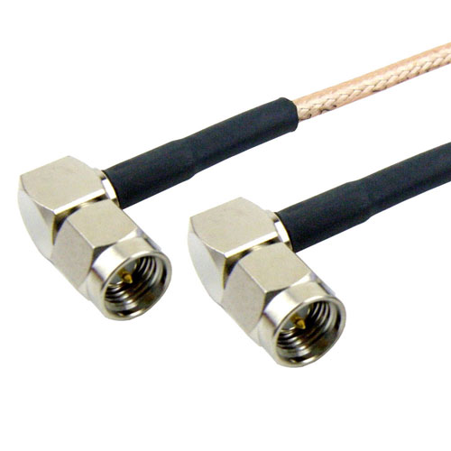 RA SMA Male to RA SMA Male Cable RG-316DS Coax SCB15808