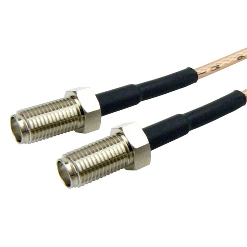 SMA Female (Jack) Bulkhead to SMA Female (Jack) Bulkhead Cable RG-316 Coax Up To 2 GHz SCB15826
