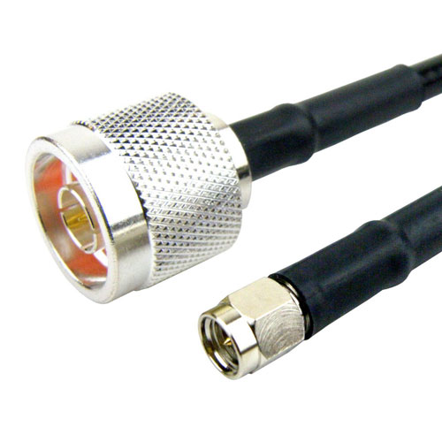 SMA Male to N Male Cable LMR-240 Coax in 120 Inch SCB15835-120