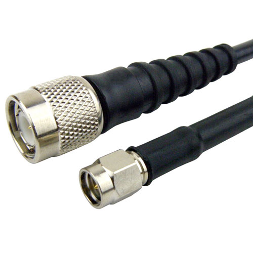 SMA Male (Plug) to TNC Male (Plug) Cable RG-58 Coax Up To 6 GHz SCB15860
