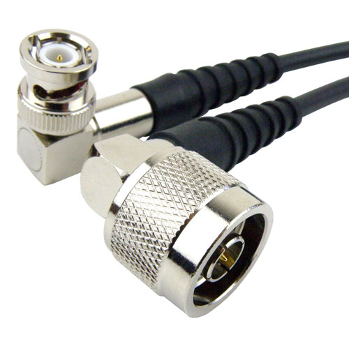 RA BNC Male to RA N Male Cable RG-58 Coax SCB18031