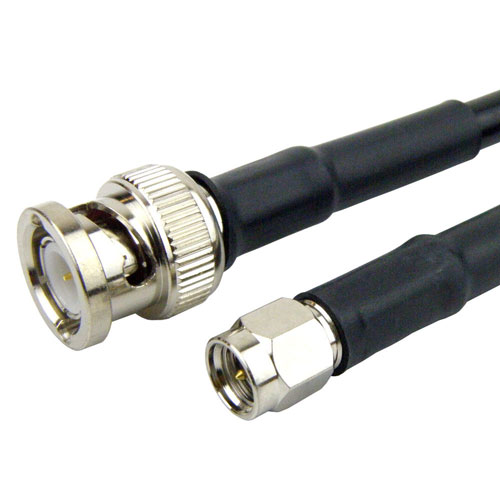 BNC Male to SMA Male Cable LMR-240 Coax SCB18283