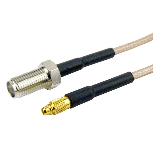 SMA Female to MMCX Male Cable RG-316 Coax in 12 Inch SCB18856-12