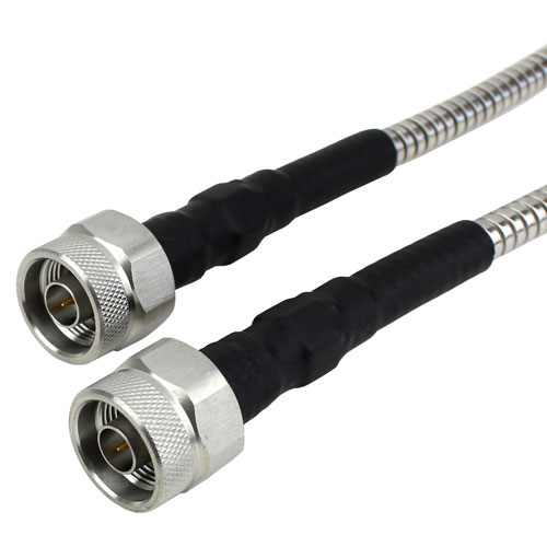 N Male to N Male Cable Armored 0.32 Coax in 36 Inch SCE18010505-36