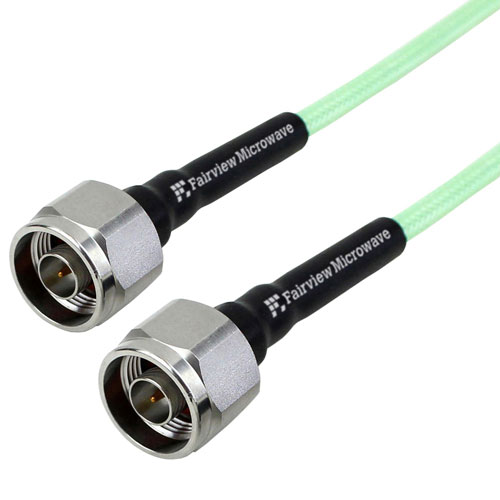 Low Loss N Male to N Male Cable LL142 Coax in 24 Inch with LF Solder SCE18110505-24