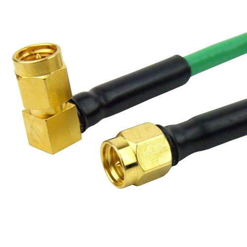 SMA Male to RA SMA Male Cable HF141 Coax SCF66141
