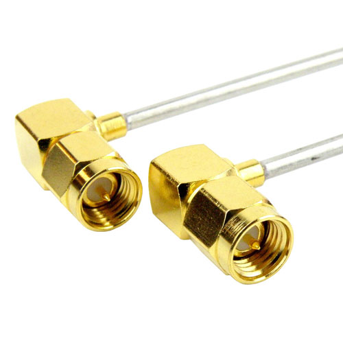 RA SMA Male to RA SMA Male Cable HC086 Coax SCH43086