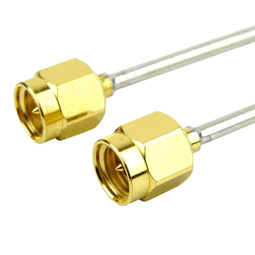 SMA Male to SMA Male Cable 0.086 Coax in 20 Inch and RoHS Compliant SCH53086-20