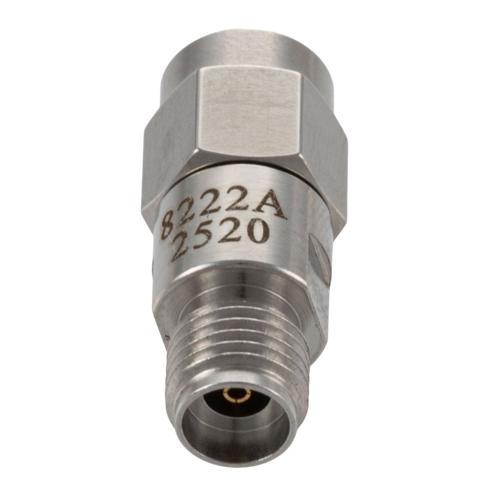 Inner DC Block, 50 Ohm, 10 MHz to 26.5 GHz with 2.92mm Male to 2.92mm Female Connectors SD8222A