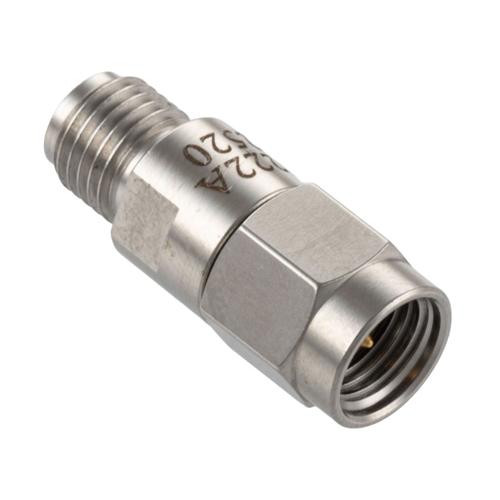 Inner DC Block, 50 Ohm, 10 MHz to 26.5 GHz with 2.92mm Male to 2.92mm Female Connectors SD8222A