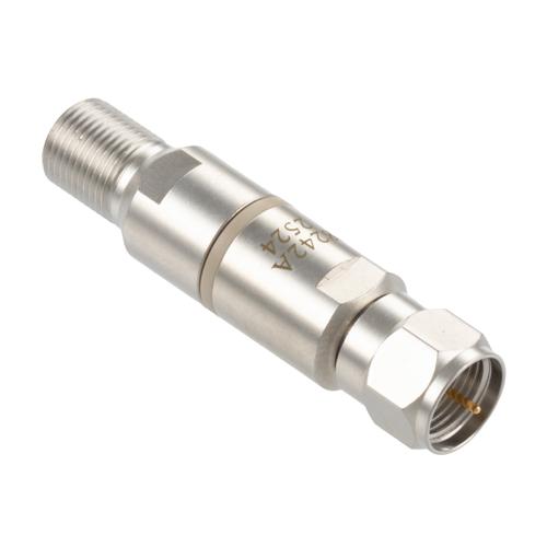 Inner and Outer DC Block, 75 Ohm 100 MHz to 2 GHz with F Male to F Female Connectors SD8242A