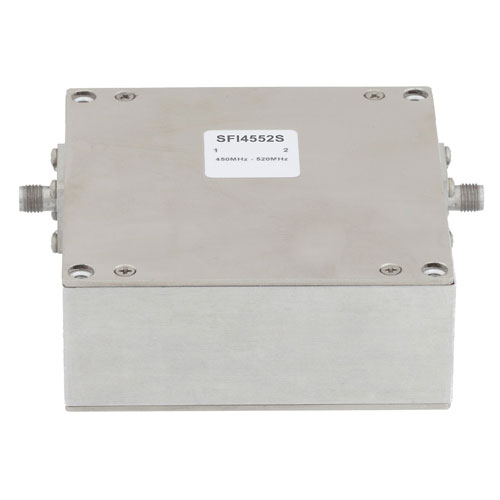 Isolator SMA Female With 20 dB Isolation From 450 MHz to 520 MHz Rated to 150 Watts SFI4552S