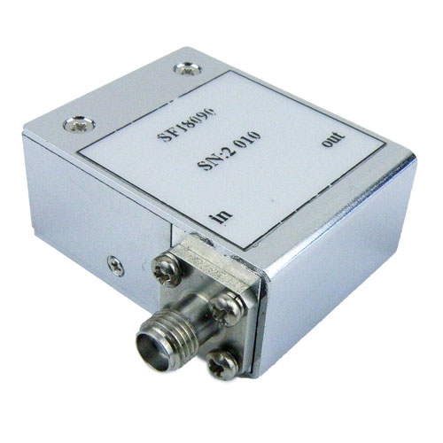 High Power Isolator SMA Female With 20 dB Isolation From 800 MHz to 900 MHz Rated to 100 Watts SFI8090