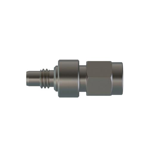 SMA Male (plug) to SMC Jack Adapter, Nickel Plated Brass Body, High Temp, 1.2 VSWR SM2076