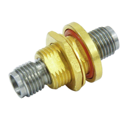 Hermetically Sealed 2.4mm Female (Jack) to 2.4mm Female (Jack) Bulkhead Adapter, 1.45 VSWR SM3013