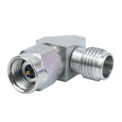 RA 2.92mm Male (Plug) to 2.4mm Female (Jack) Adapter, Passivated Stainless Steel Body, 1.4 VSWR SM3188