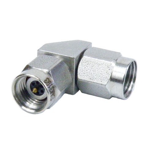 RA 2.92mm Male (Plug) to 2.4mm Male (Plug) Adapter, Passivated Stainless Steel Body, 1.3 VSWR SM3193