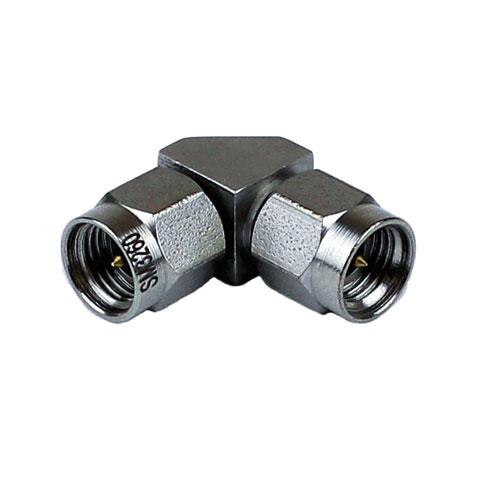 RA 2.92mm Male (Plug) to 3.5mm Male (Plug) Adapter, Passivated Stainless Steel Body, 1.25 VSWR SM3260