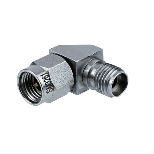 RA 2.92mm Female (Jack) to 3.5mm Male (Plug) Adapter, Passivated Stainless Steel Body, 1.3 VSWR SM3261