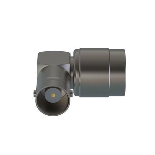 RA TNC Male (Plug) to BNC Female (Jack) Adapter, Nickel Plated Brass Body, High Temp, 1.25 VSWR SM3554