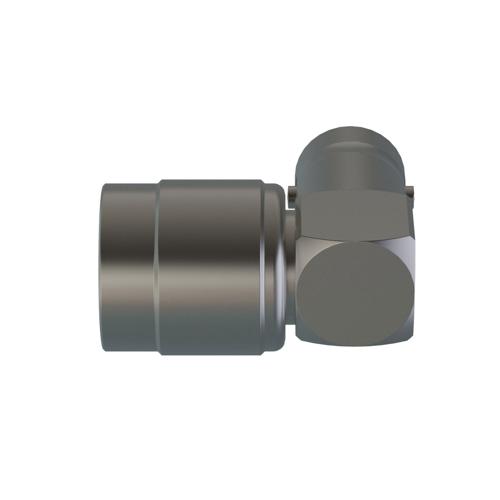 RA TNC Male (Plug) to BNC Female (Jack) Adapter, Nickel Plated Brass Body, High Temp, 1.25 VSWR SM3554