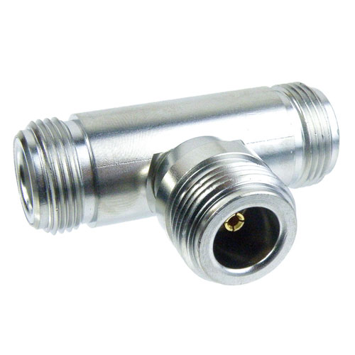 N T Adapter Female (Jack) Female (Jack) Female (Jack), Tri-Metal Plated Brass Body, High Temp SM4573