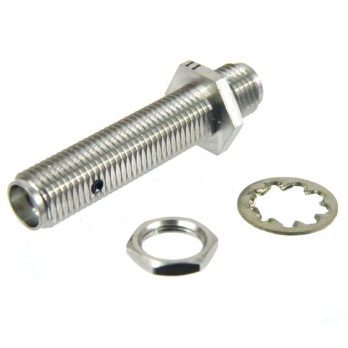 SMA Female (Jack) to SMA Female (Jack) Bulkhead Adapter, Passivated Stainless Steel Body, 1.2 VSWR SM4911