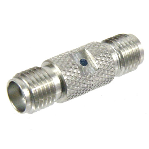 SMA Female (Jack) to SMA Female (Jack) Adapter, Passivated Stainless Steel Body, High Temp, 1.2 VSWR SM4949