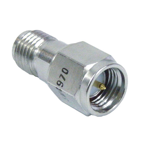 SMA Male (Plug) to SMA Female (Jack) Adapter, Passivated Stainless Steel Body, 1.2 VSWR SM4970