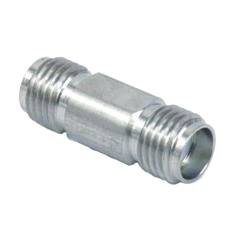 Precision SMA Female (Jack) to SMA Female (Jack) Adapter, Passivated Stainless Steel Body, High Temp, 1.15 VSWR SM4981