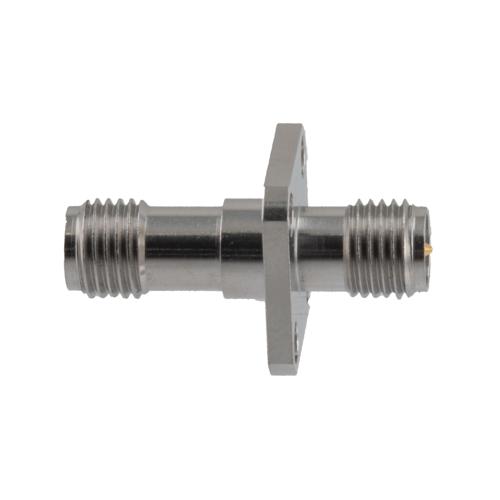 4 Hole Flange RP SMA Female (Jack) to RP SMA Female (Jack) Adapter, High Temp, 1.35 VSWR SM4990