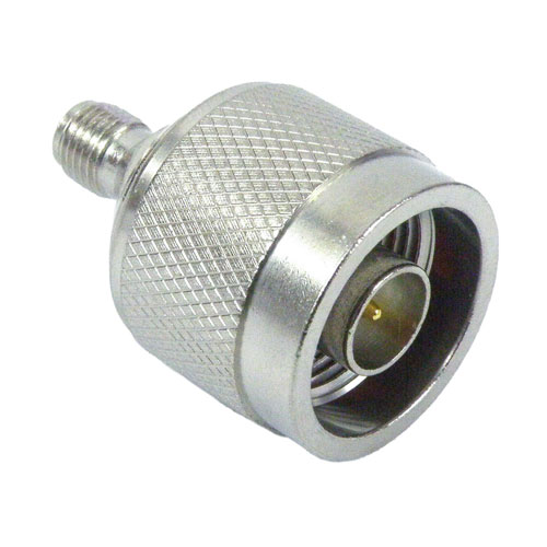 RP SMA Female (Jack) to N Male (Plug) Adapter, High Temp, 1.25 VSWR SM5815
