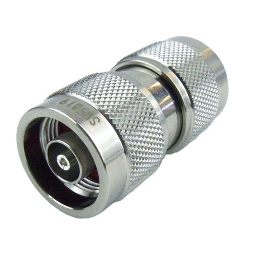 RP N Male (plug) to RP N Male (plug) Adapter, Nickel Plated Brass Body, 1.2 VSWR SM5819
