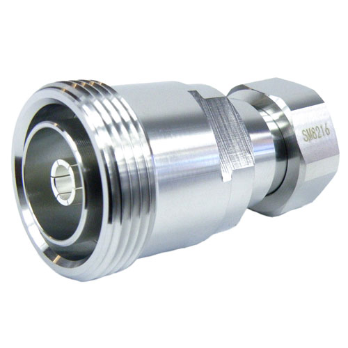 Low PIM 7/16 DIN Female (Jack) to 4.1/9.5 Mini DIN Male (Plug) Adapter, 1.25 VSWR SM8216