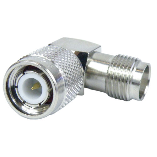 RA TNC Male (Plug) to TNC Female (Jack) Adapter, Nickel Plated Brass Body, 1.5 VSWR SM8723